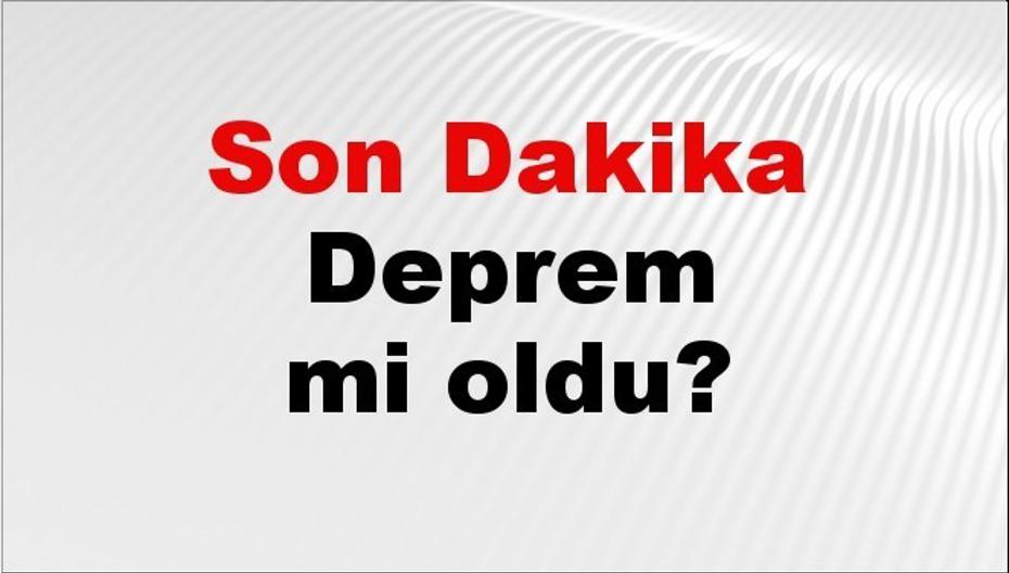 Son Dakika Güncel Deprem Bilgileri ve 12 Eylül 2026 Depremleri