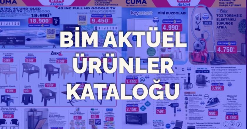 BİM 14 Kasım Cuma Kataloğunda Yeni Ürünler: Süpürge, Ütü, Televizyon, Masa ve Kahve Makinesi!