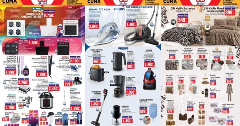 BİM 7 Kasım Cuma Aktüel Ürünler Kataloğu: Süpürge, Televizyon, Tencere ve Nevresim Fırsatları!