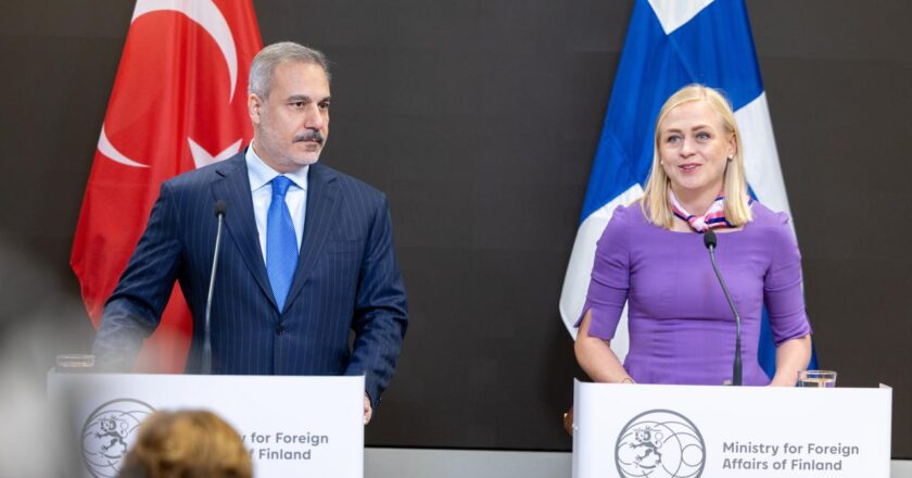 Dışişleri Bakanı Fidan Finlandiya parlamentosunda konuştu