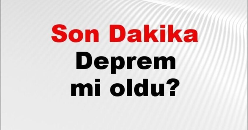 Adana’da Deprem Mi Oldu? Son Gelişmeler ve Detaylar 9 Aralık 2025